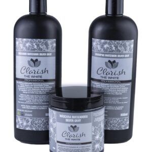 PACK SHAMPOO + BALSAMO + MASCARA SILVER GRAY MATIZADOR CLARISH