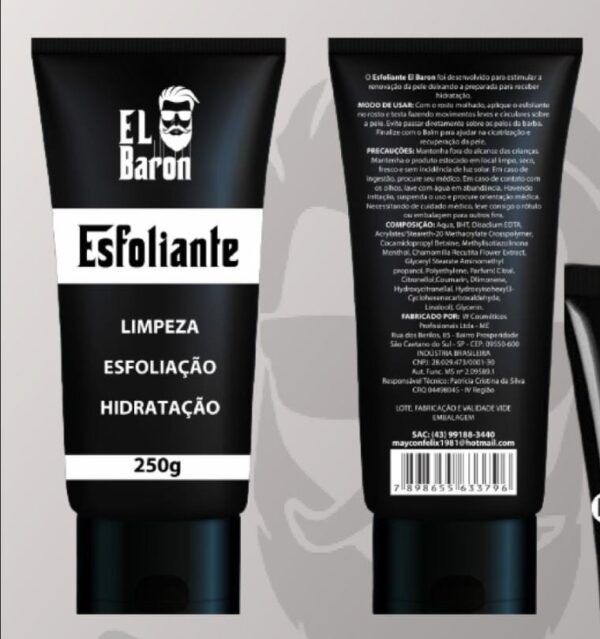 EXFOLIANTE LIMPIADOR DE ROSTRO EL BARON 250 GR