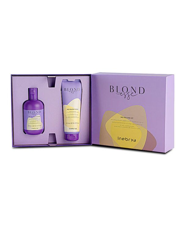 INEBRYA ICE CREAM NO YELLOW KIT SHAMPOO + MASCARA 300 ML