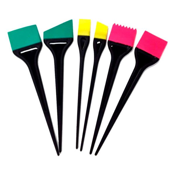 KIT PINCELES DE SILICONA COLORES X 6